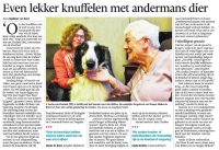 Even lekker knuffelen met andermans dier